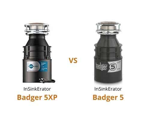 InSinkErator Badger 5 vs Badger 5XP garbage disposals