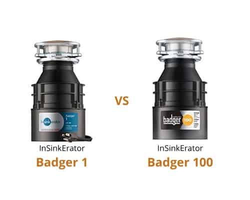 Comparison of InSinkErator Badger 1 and 100 garbage disposals