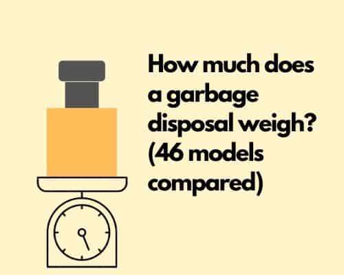 How much does a garbage disposal weigh